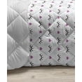 thumbnail image 3 of Green Down Alternative Comforter, Retro Style Themed Pattern with Little White Polka Dots Pastel, Microfiber Quilt for All Season, 5 Sizes, Mint Green White, by Ambesonne, 3 of 3