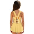 thumbnail image 2 of DISNIMO Girls One Piece Swimsuits Benny Flower Print Easter Day Sleeveless Bathing Suit Skirted U Neck Quick Dry Swimwear Hawaiian Summer Swim Dress Size 3-13Y, 2 of 8
