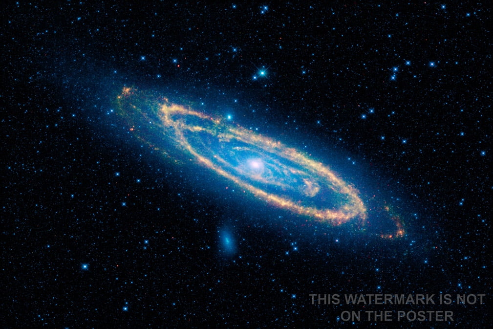 24"x36" Gallery Poster, Andromeda Galaxy as seen by NASA's Widefield