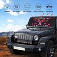 thumbnail image 4 of Disketp Windshield Sun Shade, Car Sun Shade for Front Window Breast Cancer Sunshades Sun Visor Protector Blocks UV Rays Foldable, 4 of 5