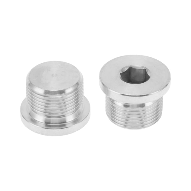 Accesorios de tubería de acero inoxidable 304 M22x1.5 tapón hexagonal 2 Pcs