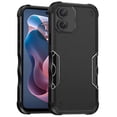 thumbnail image 5 of Designed for Motorola Moto G 5G 2024 Slim Fit Tough Shockproof Hybrid Heavy Duty Dual Layer TPU Bumper Rugged Rubber Armor Phone Case Cover [Black], 5 of 9