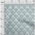 thumbnail image 2 of oneOone Cotton Cambric Light Blue2 Fabric Asian Block Floral Sewing Material Print Fabric By The Yard 56 Inch Wide, 2 of 4