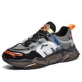 thumbnail image 6 of Men's Wide Width Chunky Platform Sneakers with Thick Cushioned Sole - Low-Top Sneakers Suitable for Running, Gym, Daily Wear - Heavy Duty Outsole & Year-Round, 6 of 9