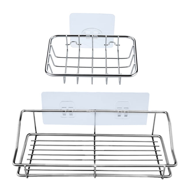 Gibobby Estante organizadores almacenamiento Caddy ducha estante baño cocina estante productos de baño(Plata de plata)