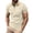 Khaki, variant on YUGYXL Mens Fashion Color Block Shirts Casual Short Sleeve T Shirt Striped Lightweight Comfy Golf Shirts Summer Tops Gray XXXL