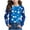 Blue1, variant on Maean Toddler Long Sleeve Shirts Star Graphic Crewneck Pullover Causal Loose Tee Tshirts for Kids