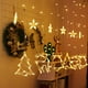 thumbnail image 2 of Luz de cortina de Navidad, luces de cadena de Navidad, luz de campanas, luz de alce, luz de cadena blanca cálida, luces de cadena, 2 of 5