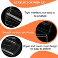 thumbnail image 3 of Uxcell Acrylic Box with Lid, Clear Acrylic Display Boxes Plastic Square Cube Containers Storage Organizer 3.15"x3.15"x2.36", 3 of 7