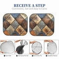 thumbnail image 6 of Sikiie Rustic Tile Pattern Print Foldable Car Windshield Sun Visor, Car Window Sunshade Suitable for Sedan, SUV and Truck Car Accessories-Medium, 6 of 6