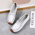 thumbnail image 3 of Women's Casual Loafers Slip On Leather Shoes Lightweight Casual Walking Shoes Female Moccasins Classic Penny Loafer Flats Boat Shoes, 3 of 9
