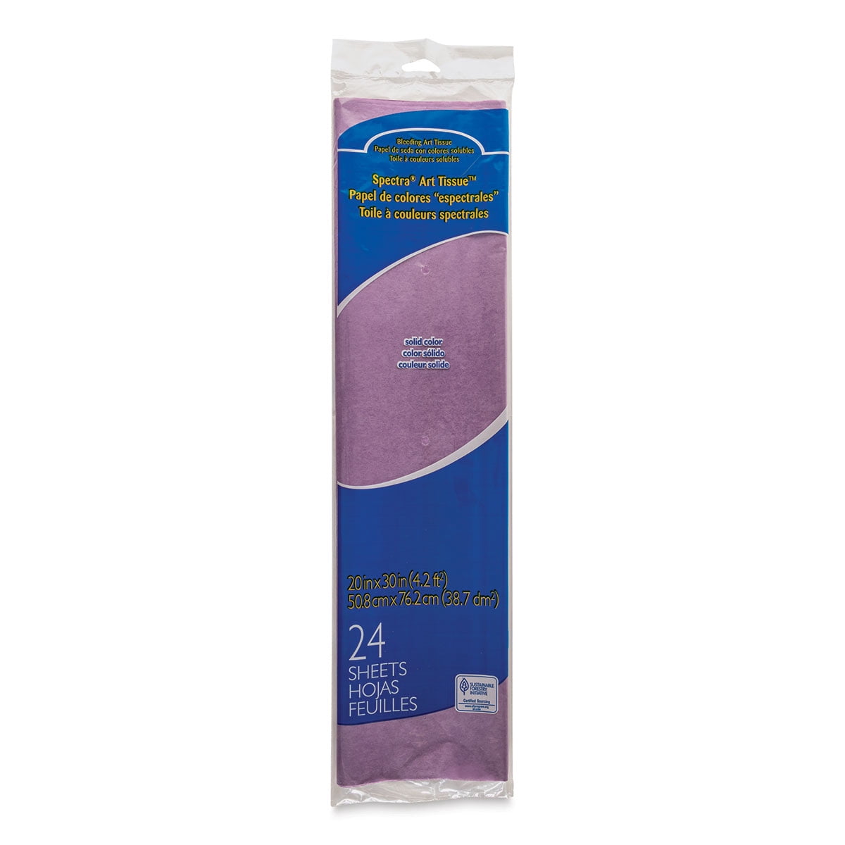 Spectra Deluxe Bleeding Tissue Paper, 20 x 30 Inches, Purple, Pack of 24