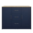 thumbnail image 6 of Twin Star Home 46" Traditional Kitchen Island with Butcher Block Top, Insignia Blue, 6 of 11