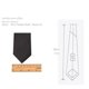 thumbnail image 4 of Nuevo diseño de corbata preanudada con cremallera para hombre o mujer, color liso, estrecha, de poliéster, 5 cm, 8 colores., 4 of 4