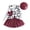C-Hot Pink361, variant on DHFJKG Girls 4 Piece Outfit Winter Fluffy Leopard Open Front Vest Long Sleeve Ribbed Top With Leather Skirts Beret Hat For Toddler Kid Leisure Outfit