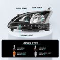 thumbnail image 2 of Pour Nissan Sentra 2013-2015 4DR Halogène Noir Assemblage de Phares L+R, 2 of 7