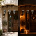 thumbnail image 6 of 6 Pack, Silver Halloween Skull Decor 6 Inch, Spooky Skeleton Ornaments, Haunted House Props, Creepy Indoor Outdoor Party Decorations for Graveyard and Table Display, 6 of 6