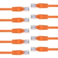 thumbnail image 1 of GearIT 10-Pack Cat6 Patch Cable, Cat 6 Ethernet Cable Snagless Flexible Soft Tab - Preimum Series - Orange, 1 of 6