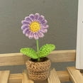 thumbnail image 3 of Finished Hand Woven Crochet Flower Non Braking Non Fading Crochet Flower for Table Home and Car Decoration, 3 of 6
