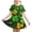 Yellow-A, variant on St Patrick Dress For Girls Puff Sleeve Crew Neck Festival Print Dresses Casual Loose Stylish Holiday Outfits (10-12 Years, Yellow)