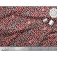 thumbnail image 2 of Soimoi Gray Poly Georgette Fabric Artistic Leaves Decor Fabric Printed Yard 52 Inch Wide, 2 of 3