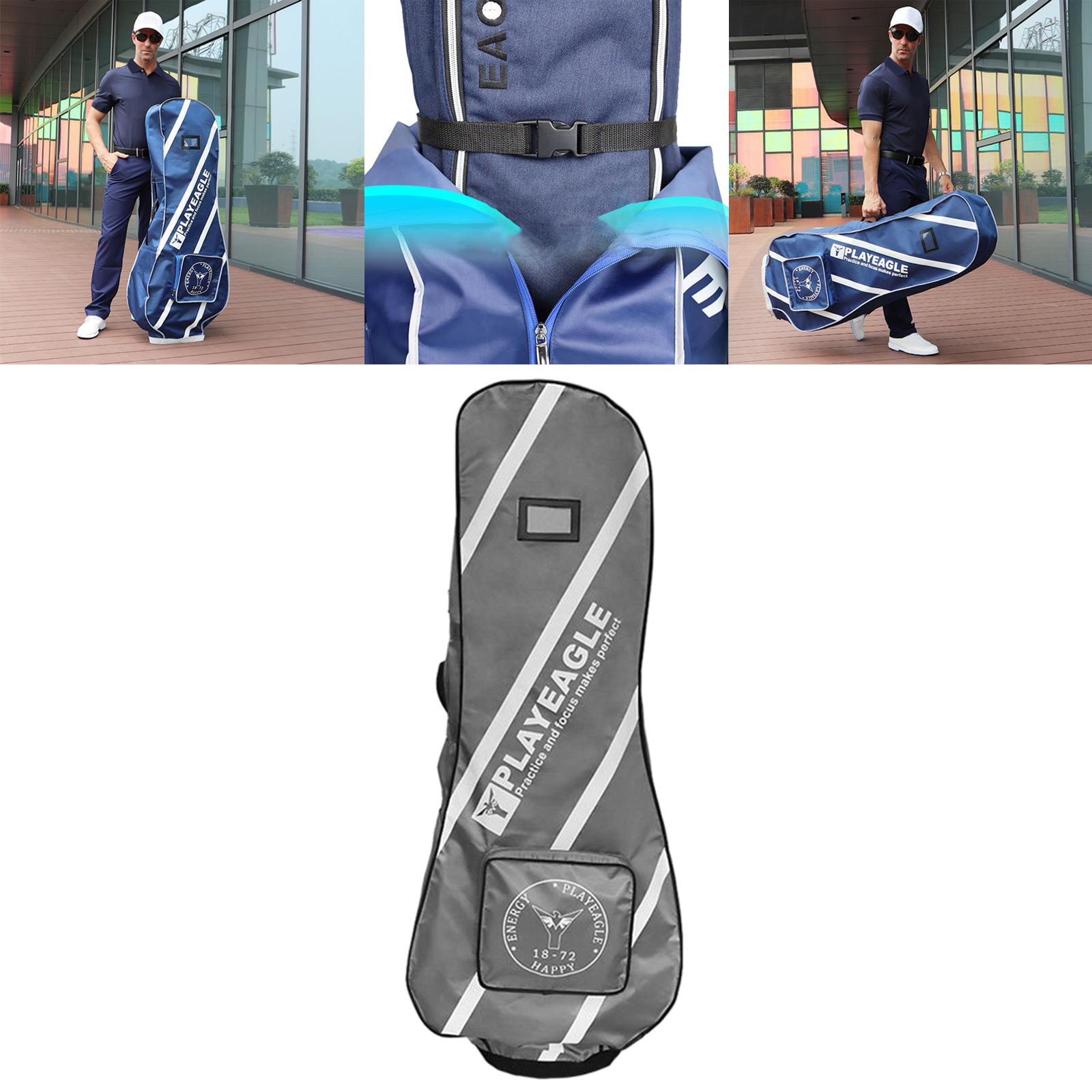 harayaa Golf Bag Golf Club Bags for Men Transit Golf to Carry & Durable with Rain Cover grey