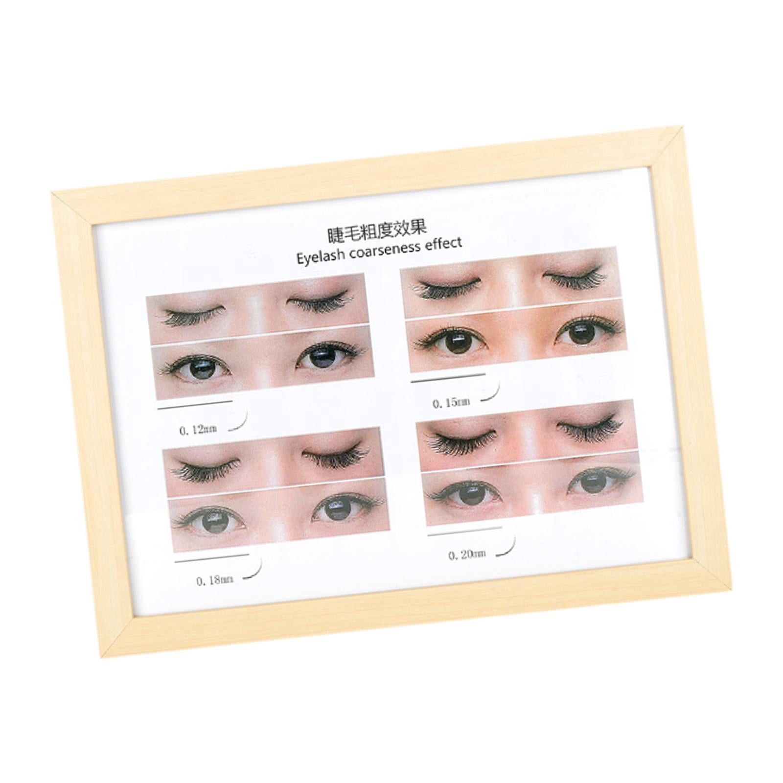 Stgfyxgs Eyelash Salon Poster Eyelashes Wall Decor Women Girls Grafting Eyelash Lash Extension Guide for False Eyelashes Makeup eyelash thickness