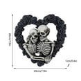 thumbnail image 3 of Esqueleto pareja número de casa JanHm anillo de rosa negra Placa de puerta decoración Halloween, 3 of 4