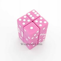 Purple Pastel Dice with White Pips D6 16mm (5/8in) Pack of 12 Koplow Games