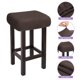 thumbnail image 3 of 2pcs Fundas para Taburetes Rectangulares, Fundas para Taburetes de Bar, Funda para Asiento de Silla de Banco de Madera Marrón Oscuro, 3 of 6