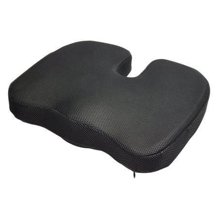 Extra Thick Memory Foam Seat Cushion with Cooling Gel &ndash; Ideal for Office Chair & Pressure Relief