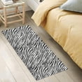 thumbnail image 5 of GZHJMY Zebra Print Bathroom Rugs Floor Mats Non-Slip Soft Absorbent Microfibers Plush Bath Rugs for Bath Kitchen Shower Floor, 39x20 Inch Carpet Runner, 5 of 7