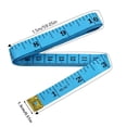 thumbnail image 2 of Clearance Under 5$ Measuring Ruler FNGZ Tape 1.5M Long X 1.3Cm Wide [Blue], White Ruler with Feet/Inches Tape Measure Color Soft Leather Ruler Sewing Soft Ruler Measuring Clothes Ruler, 2 of 2