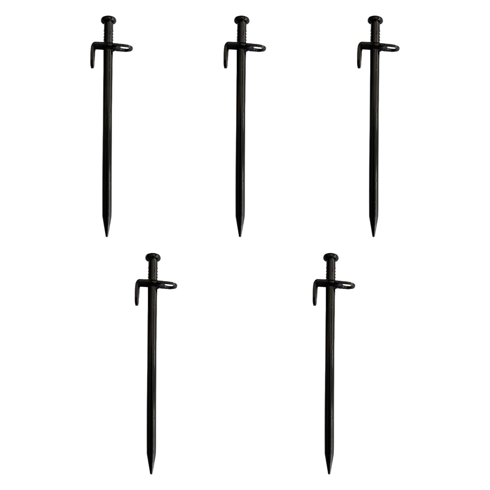MAGIDEAL 5Pcs Camping Stakes Forged Sturdy Unbreakable Gardening Canopies Tent Stakes 20cm