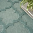 thumbnail image 5 of Nourison Easy Care 9' x 12' Aqua/Teal Indoor/Outdoor Rug, 5 of 13