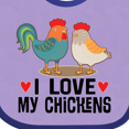 thumbnail image 4 of Inktastic Chicken Farmer I Love My Chickens Boys or Girls Baby Bib, 4 of 4