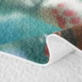 thumbnail image 5 of Erosebridal Cute Animal Bed Spread Queen, Ocean Kitten Queen Coverlet Set, Polka Dots Reversible 3pcs, 1 Quilt and 2 Pillowcases, 5 of 7