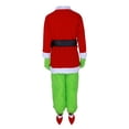 thumbnail image 4 of Disfraz Premium 7 piezas con máscara cinturón guantes disfraz para Grinch para mascarada Kuymtek Verde T M para Hombre, 4 of 9