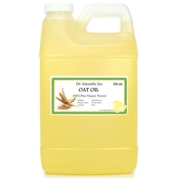 Dr Adorable - 64 oz - Oat Oil - 100% Pure Organic Cold Pressed Natural