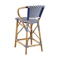 thumbnail image 2 of Monaco Twill Wicker Counter Stool, 2 of 2