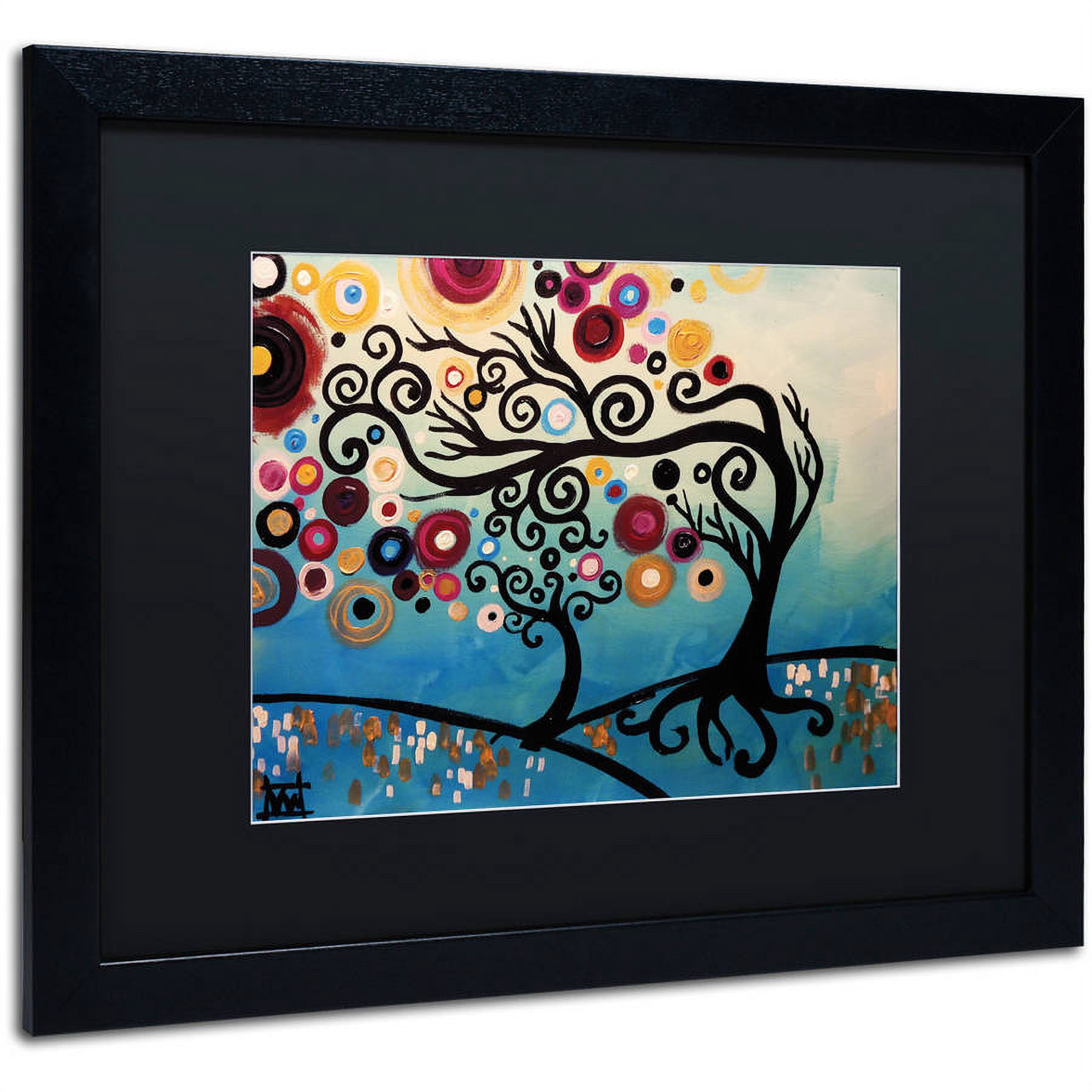 Trademark Fine Art "11" Canvas Art by Natasha Wescoat, Black Matte, Black Frame