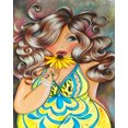 thumbnail image 1 of 30x40cm 5D Full DIY Diamond Painting,Sunflower Girl,DIY Diamond Rhinestone Canvas Punto de cruz Pintura por número para decoración de pared Adultos niños ER, 1 of 5