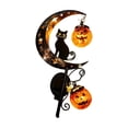 thumbnail image 2 of Solar Halloween Black Cat Pumpkin Moon Garden Stake Light, Waterproof Outdoor Halloween Yard Decor (#C), 2 of 5