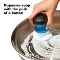 thumbnail image 2 of Cepillo dispensador de jabón OXO Good Grips, color negro, transparente y blanco, 2 of 6