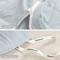 thumbnail image 4 of BESTOUCH Duvet Cover Set Cal King 100% Washed Cotton Linen Feel Comfortable Soft Lightweight 3 Pcs Cornflower Blue, 4 of 8