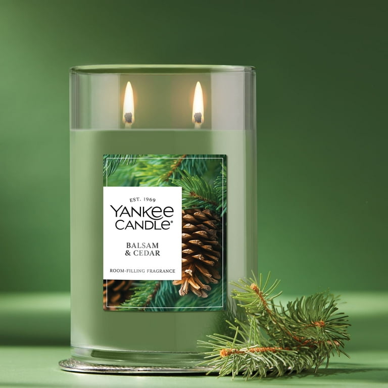 Yankee Candle Balsam & Cedar Large Tumbler Scented Candles, 20 oz