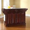 thumbnail image 2 of Crosley Furniture Alexandria MDF Wood Kitchen Island in Mahogany, 2 of 7