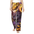 thumbnail image 2 of Lsque Sunshine Cute Cat Sunflower Print Women's Pajama Pants, Lounge Pant - Comfortable Home Wear,Elastic Waistband, Stylish Design-X-Large, 2 of 9