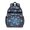 Butterfly and Jewel Blue Pattern, variant on Butterfly Leaf Text Pattern Cute School Backpack Bag for School with Padded Back and Adjustable Shoulder Straps 15.25"x11.5"x5.25"