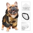 thumbnail image 3 of Balery Luxurious Gold Flow Sudadera con Capucha para Perros Pequeños – Ropa para Mascotas, Disfraz para Perros y Gatos, Ideal para Fiestas y Cosplay-Small, 3 of 7